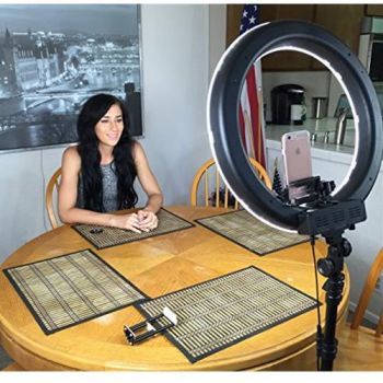 ĐÈN LED RING RL-18 THIẾT BỊ CHỤP ẢNH, QUAY PHIM STUDIO